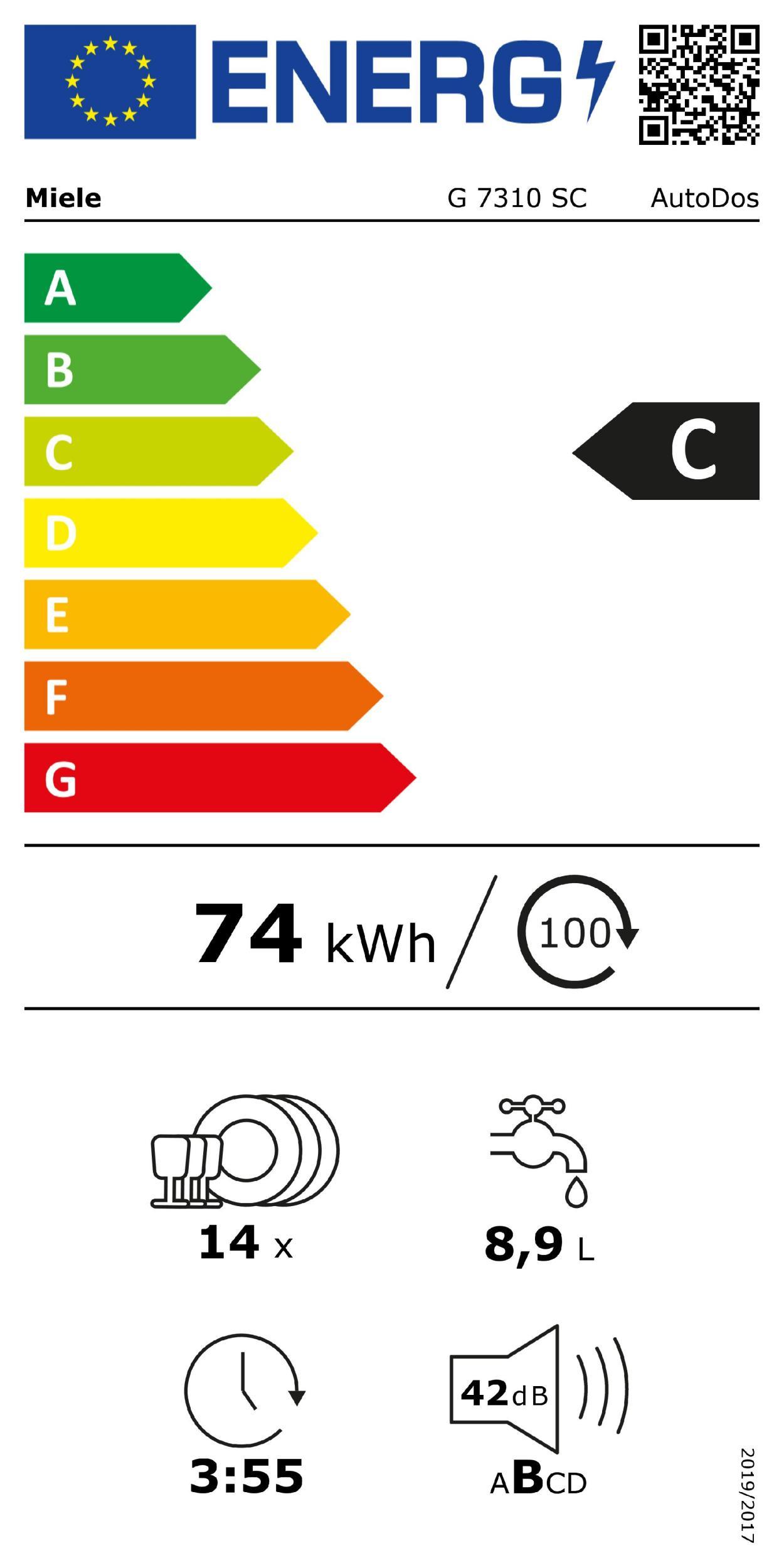 MIELE G 7310 SC ws Geschirrspüler   (A) 