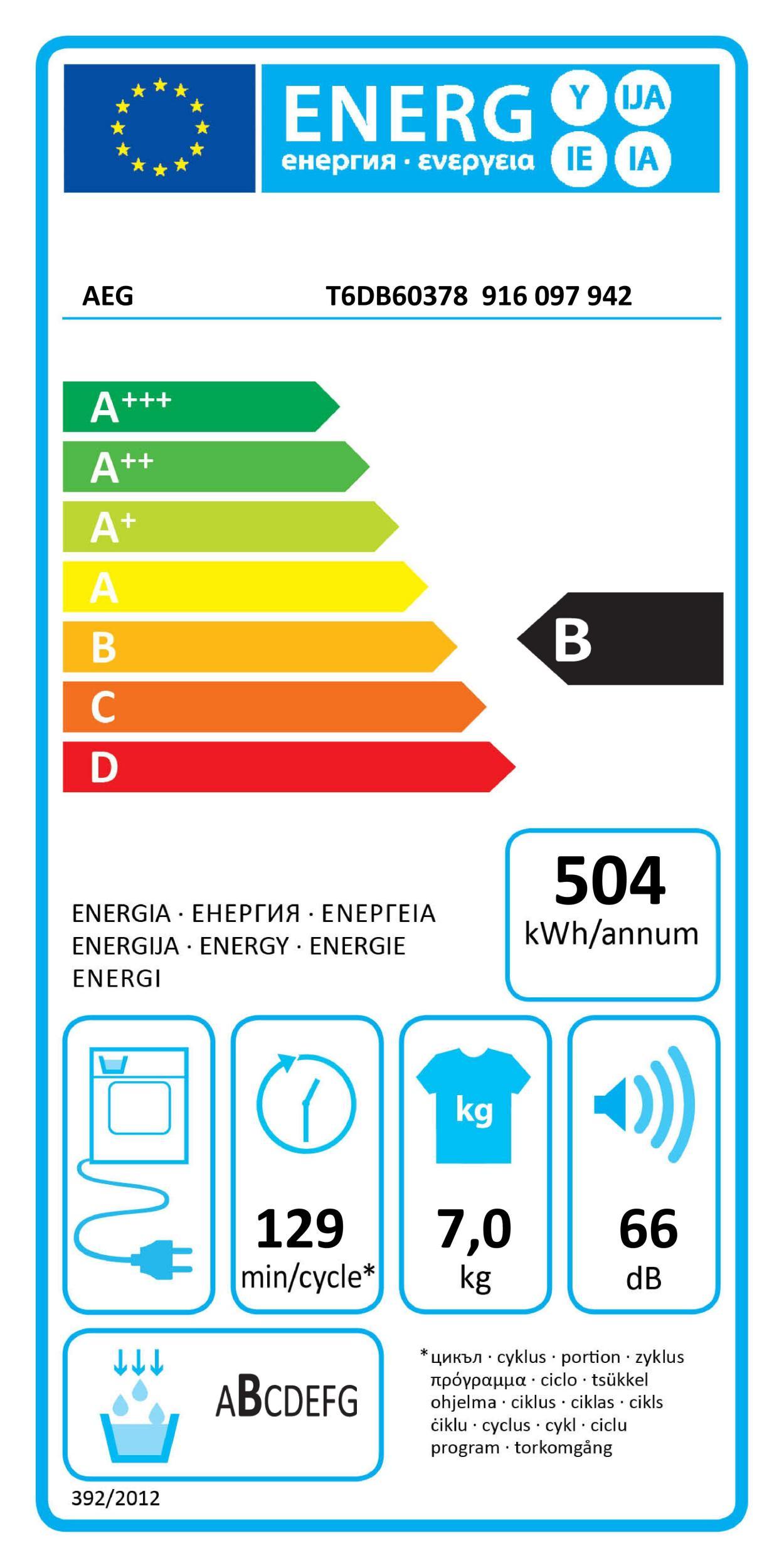 AEG LAVATHERM T 6 DB 60378 Kondenstrock. 