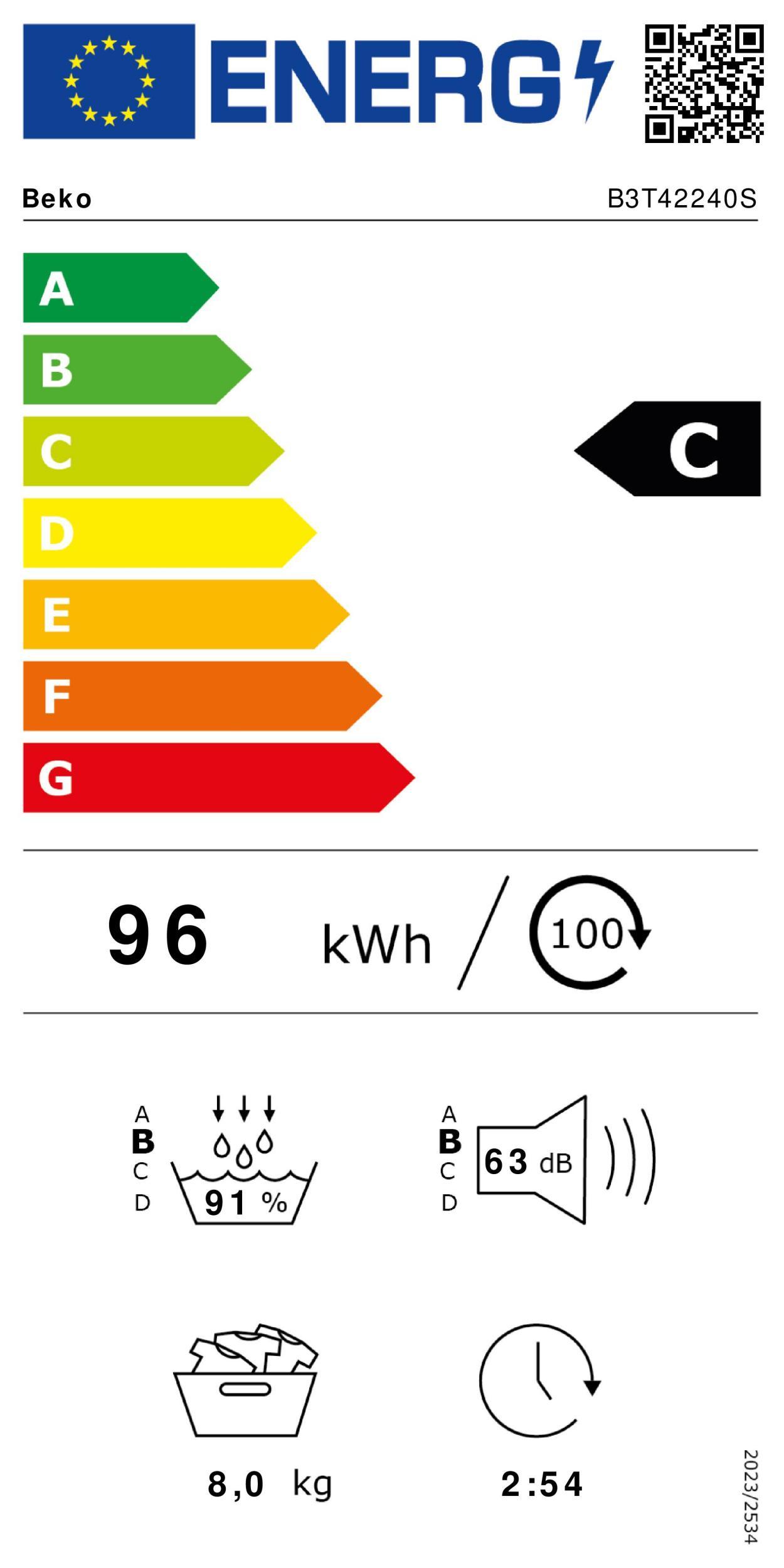 Beko B3 T42240S Wärmepumpentrockner 