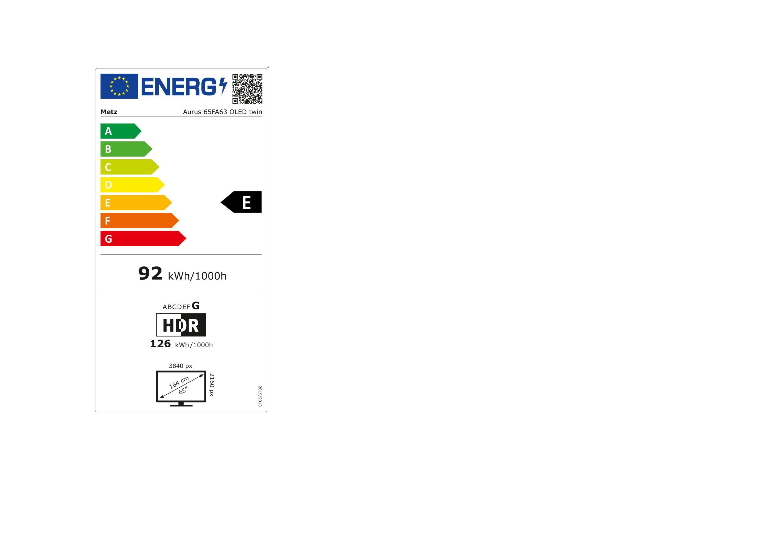 Metz Aurus 65FA63 OLED twin sw OLED-TV 