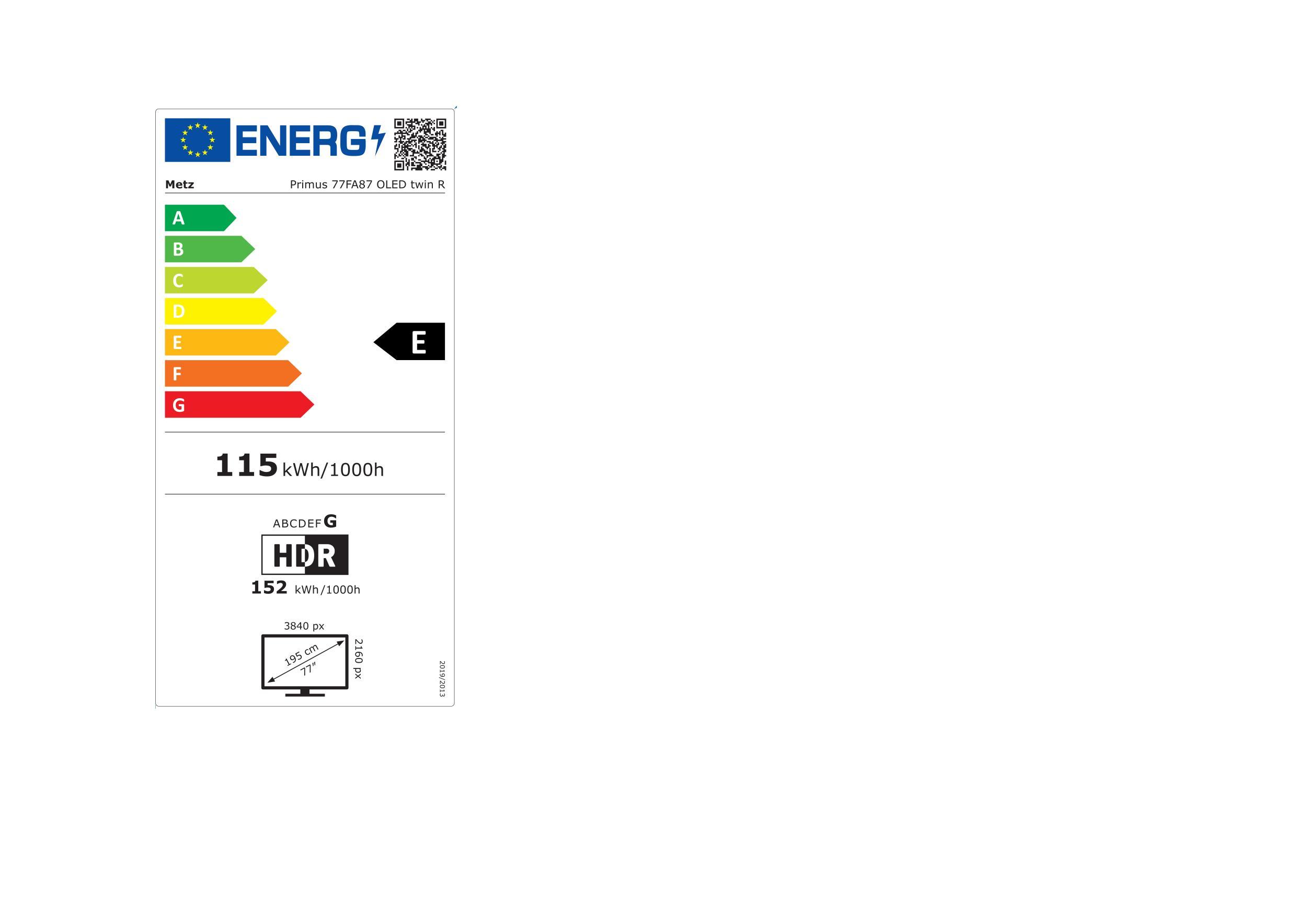 Metz Primus 77FA87 OLED Twin R sw OLEDTV 