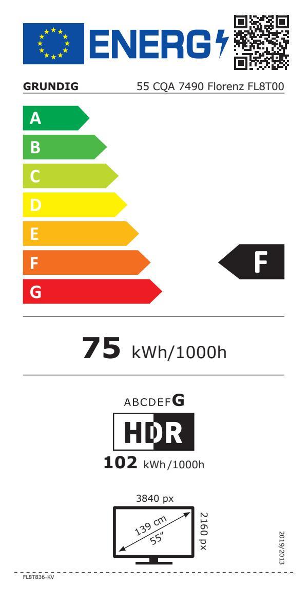 Grundig 55CQA7490 Florenz ant QLED-TV FH 