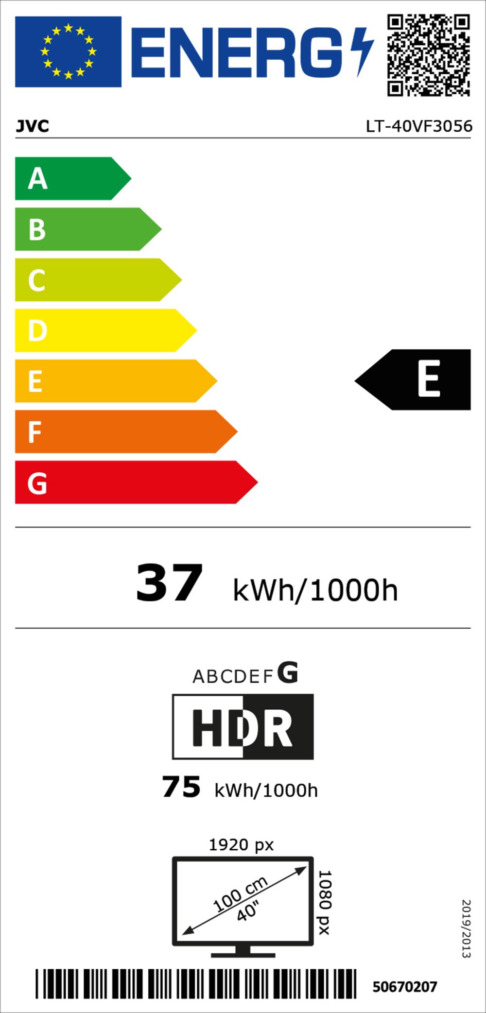 JVC LT-40VF3056 sw LED-TV 