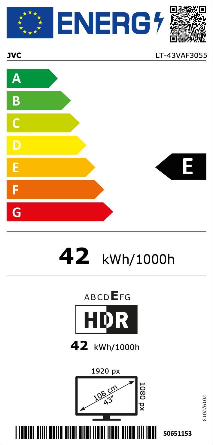 JVC LT-43VAF3055 sw LED-TV Android 