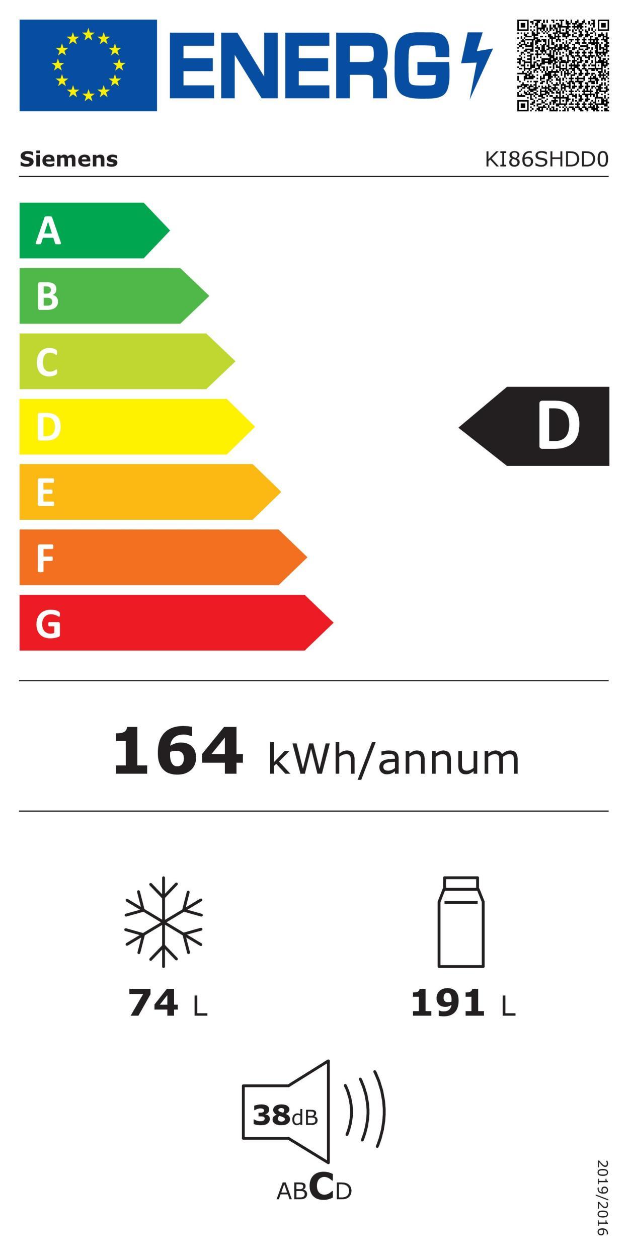 Siemens KI 86 SHDD 0 EB-Kühlkombi 