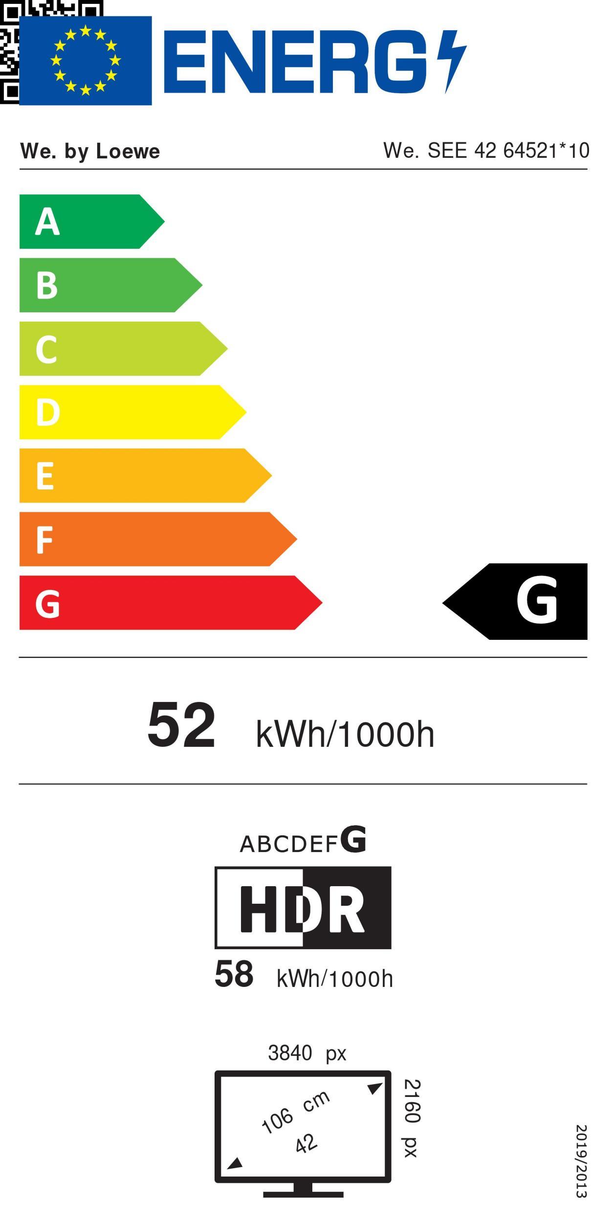 Loewe We.SEE 42 oled dc coal bl. OLED-TV 
