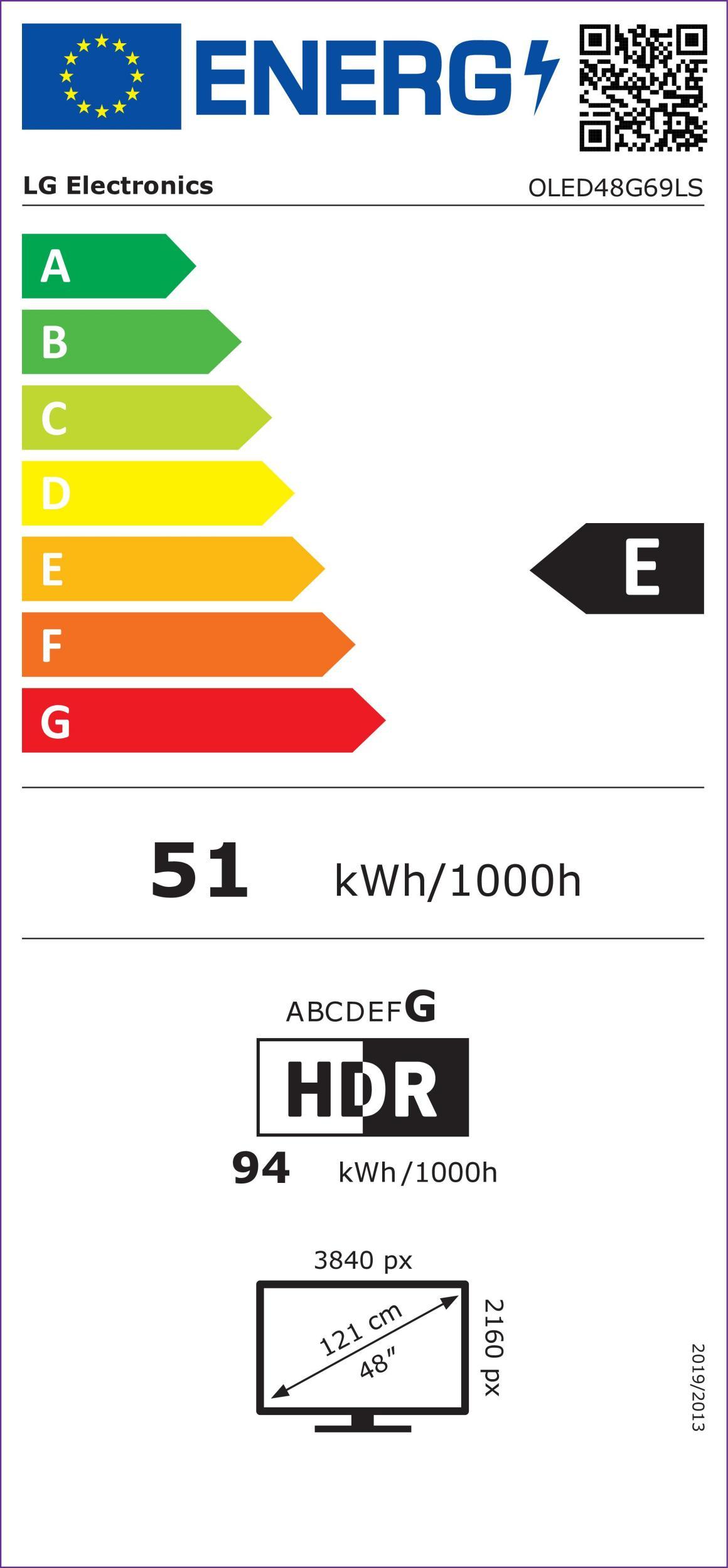 LG OLED48G69LS si/sw OLED-TV 