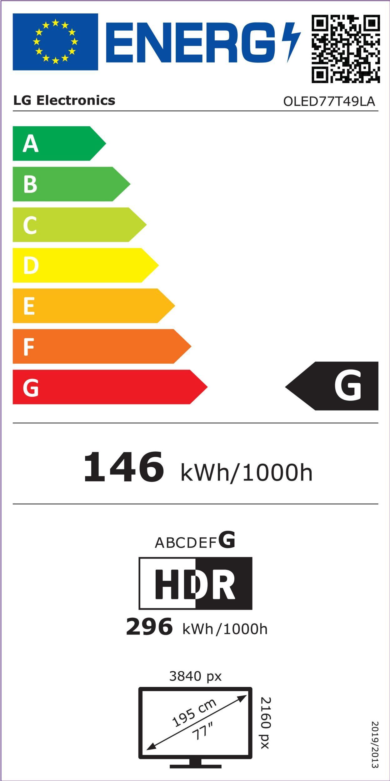 LG OLED77T49LA transp. Signature OLED-TV 