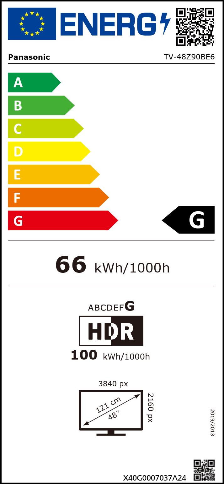 Panasonic TV-48Z90BE6 sw OLED-TV WFexkl 