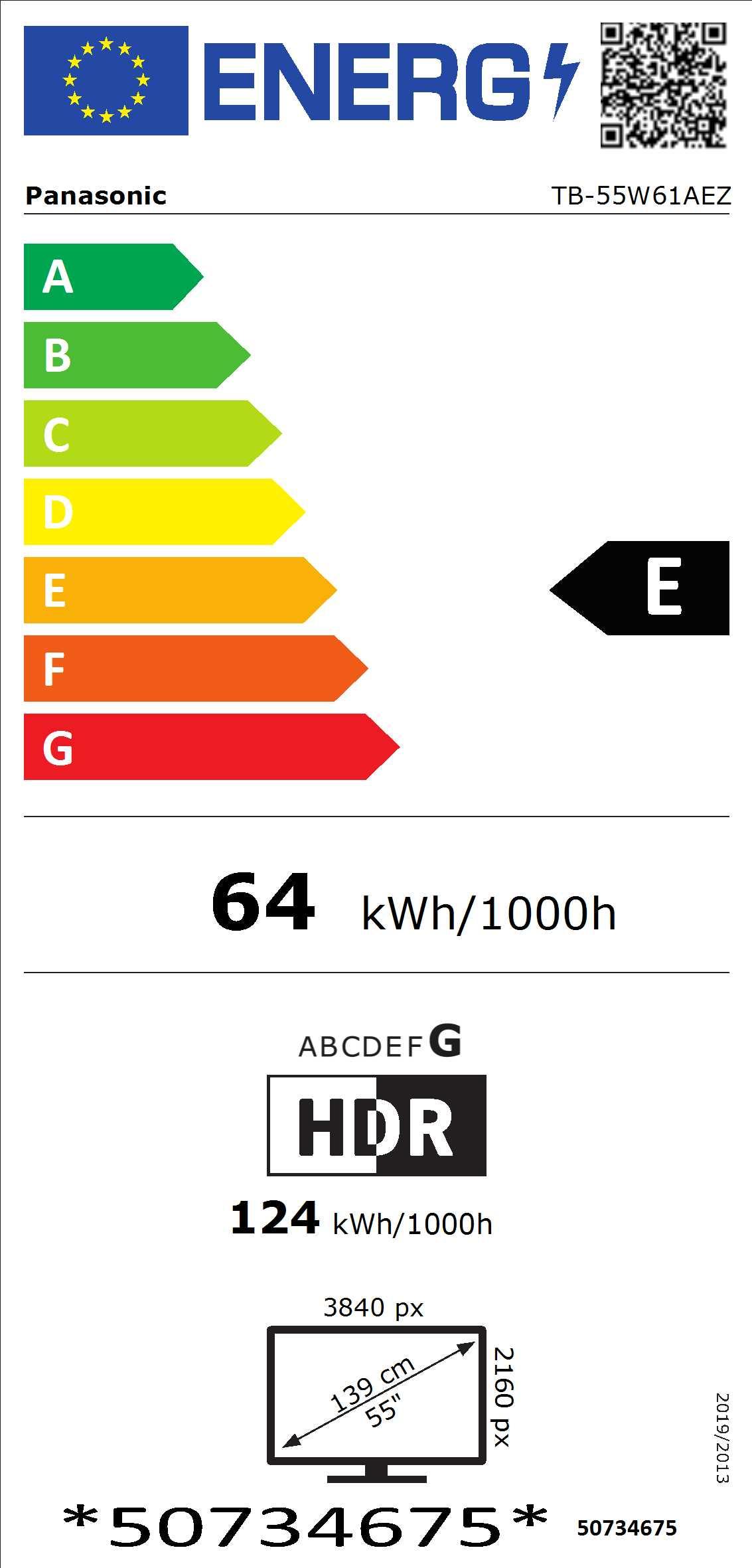 Panasonic TB-55W61AEZ sw LED-TV 