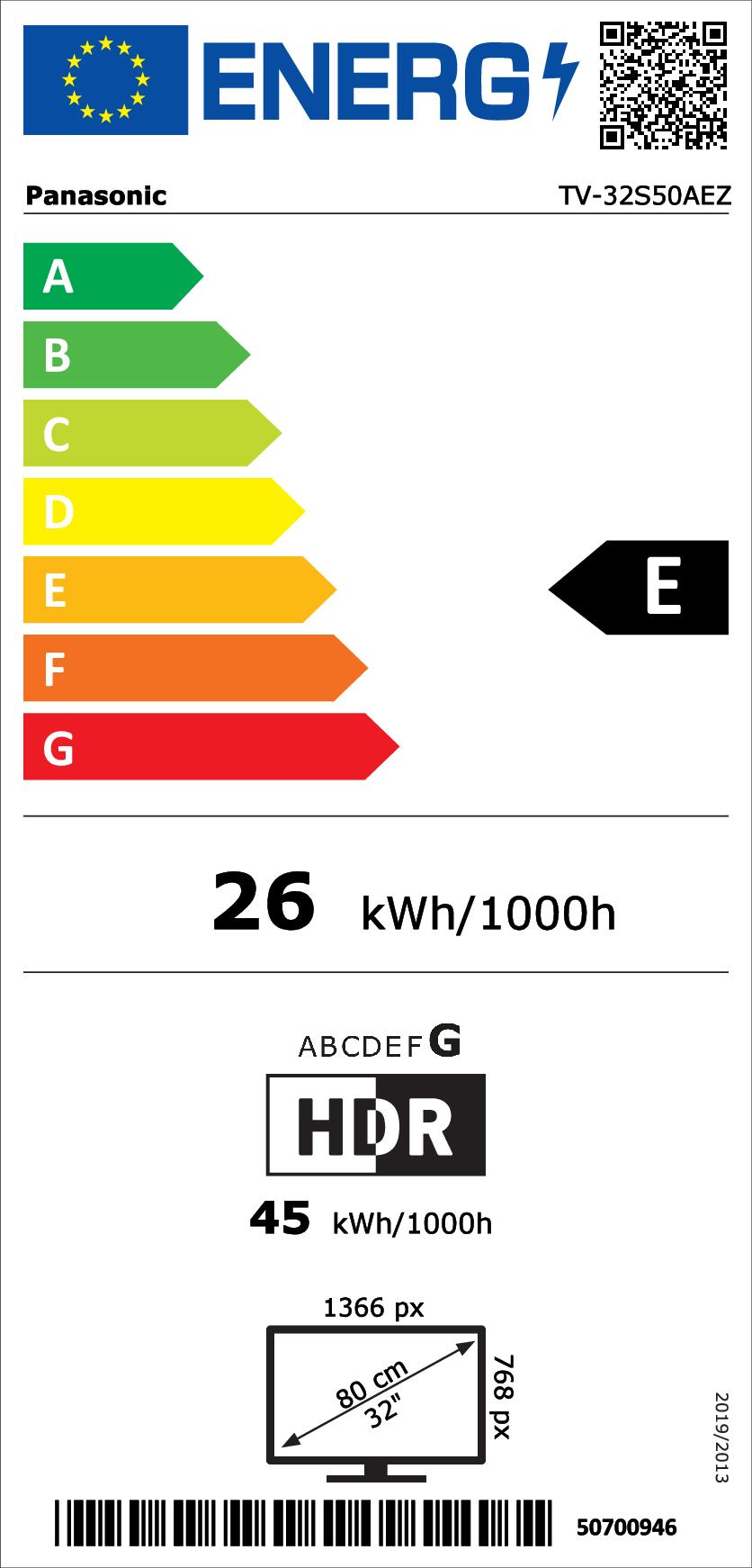 Panasonic TV-32S50AEZ sw LED-TV 