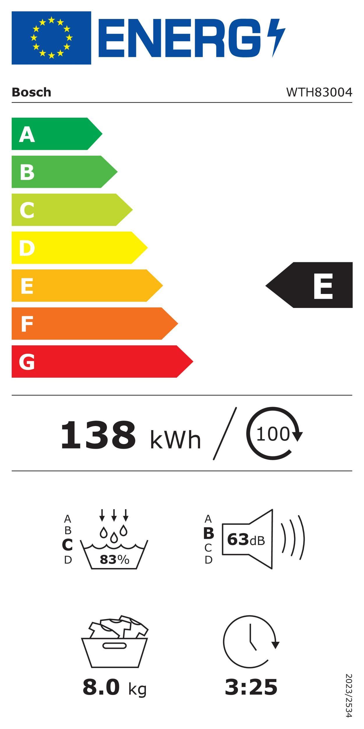 Bosch WTH83004 Wärmepumpentrockner 