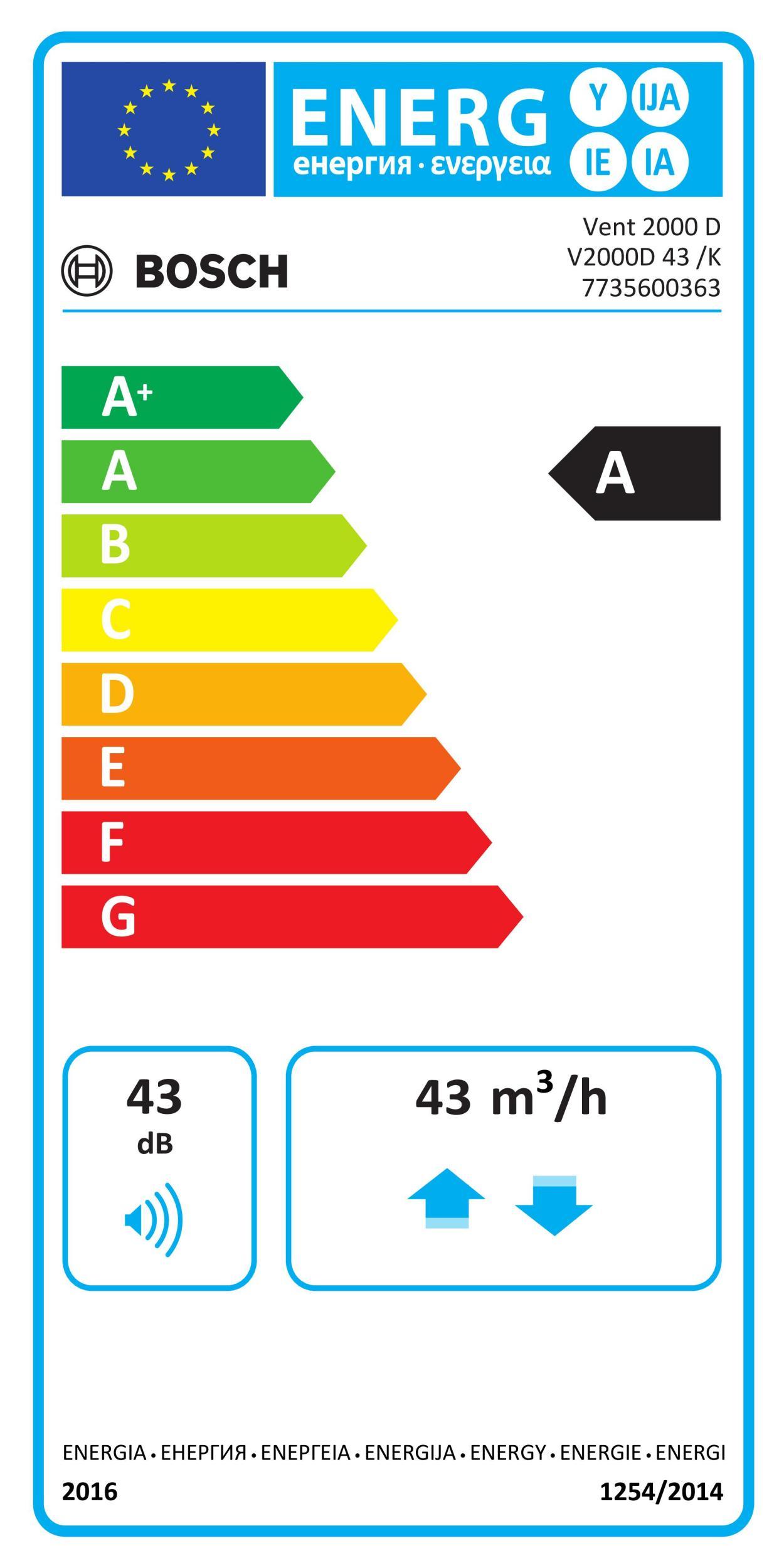Bosch Thermotechnik V2000D  V2000D 43 /K 