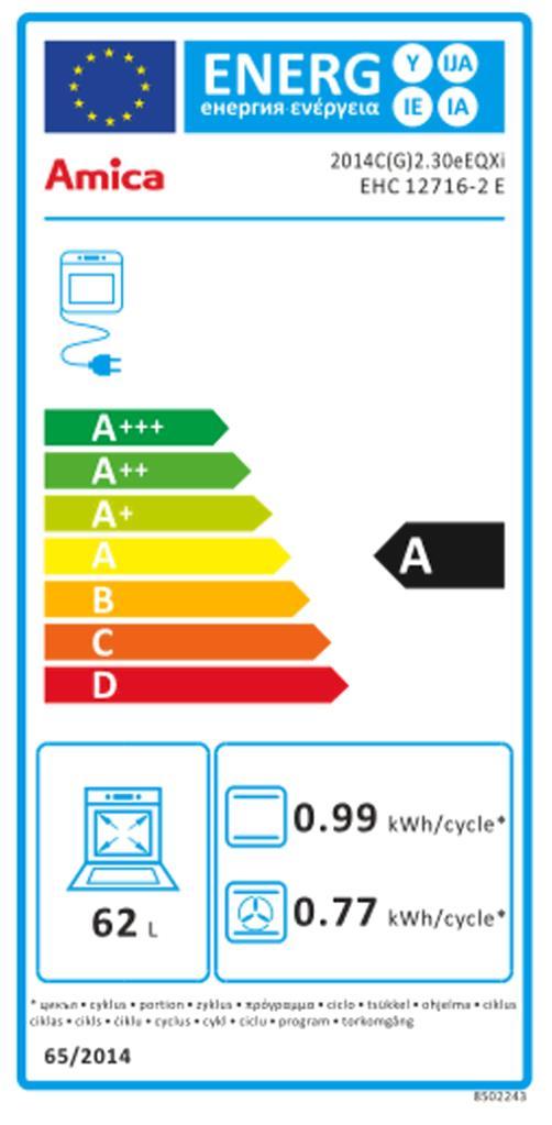 Amica EHC 12716-2 E Ed EB-Herdset 