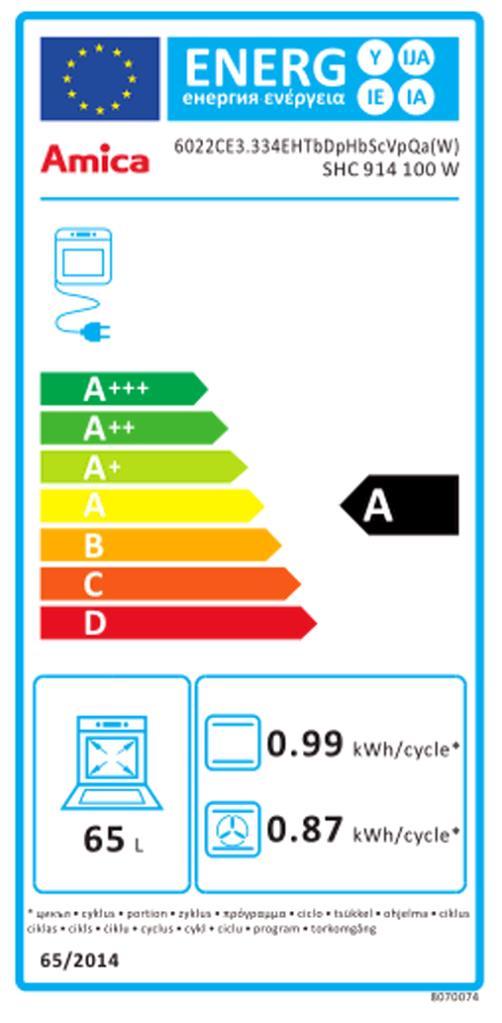 Amica SHC 914100 W ws Standherd 