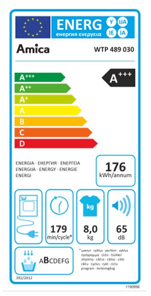 Amica WTP 489030 Wärmepumpentrockner 