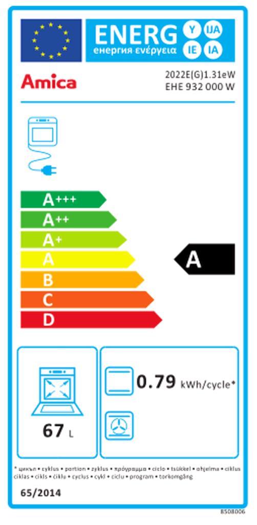 Amica EHE 932000 W ws EB-Herdset 