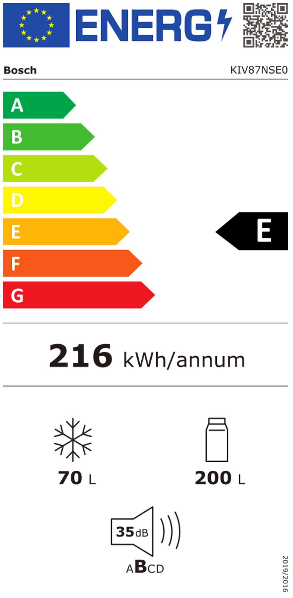 Bosch KIV 87 NSE0 EB-Kühlkombi 