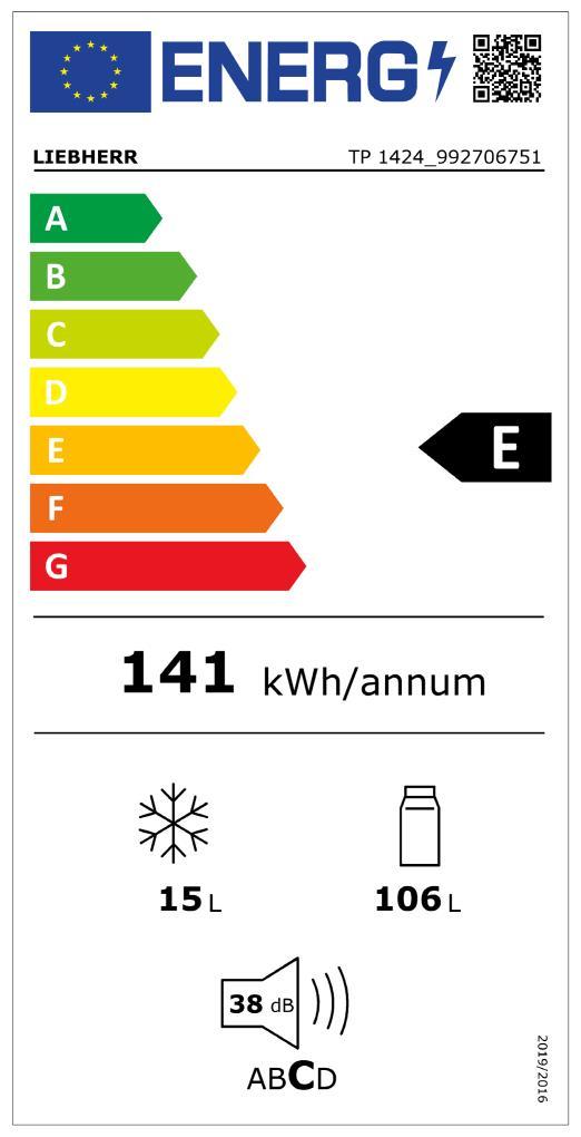 Liebherr TP 1424-22 Tischkühlschrank (A) 