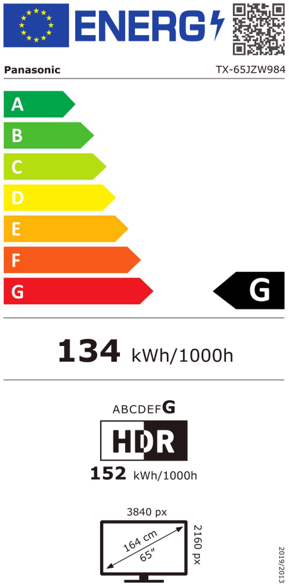 Panasonic TX-65JZW984 sw OLED-TV 