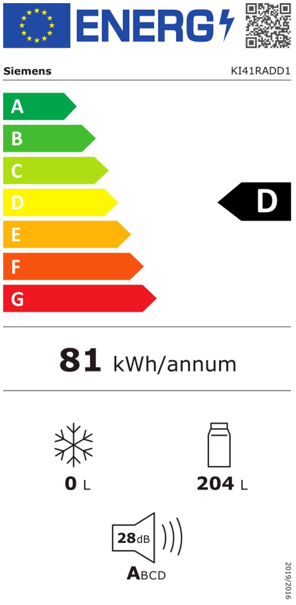 Siemens KBG41RADD1 EB-Kühlschrank(BC+) 