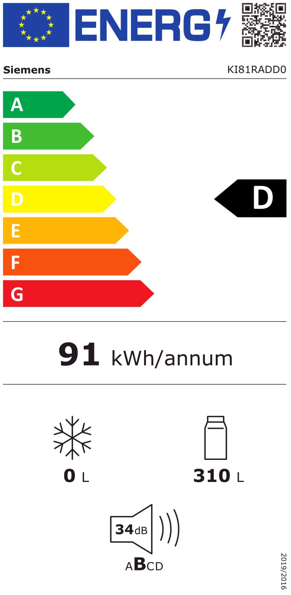 Siemens KI81RADD0 EB-Kühlschrank 