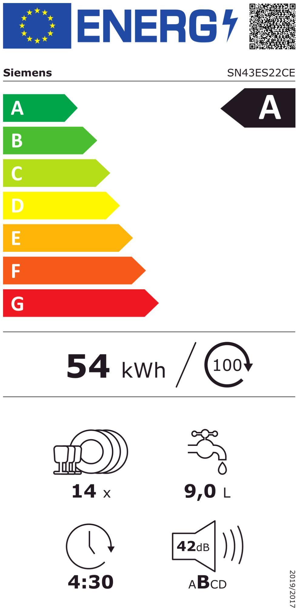 Siemens SN43ES22CE Ed EB-Geschirrspüler 