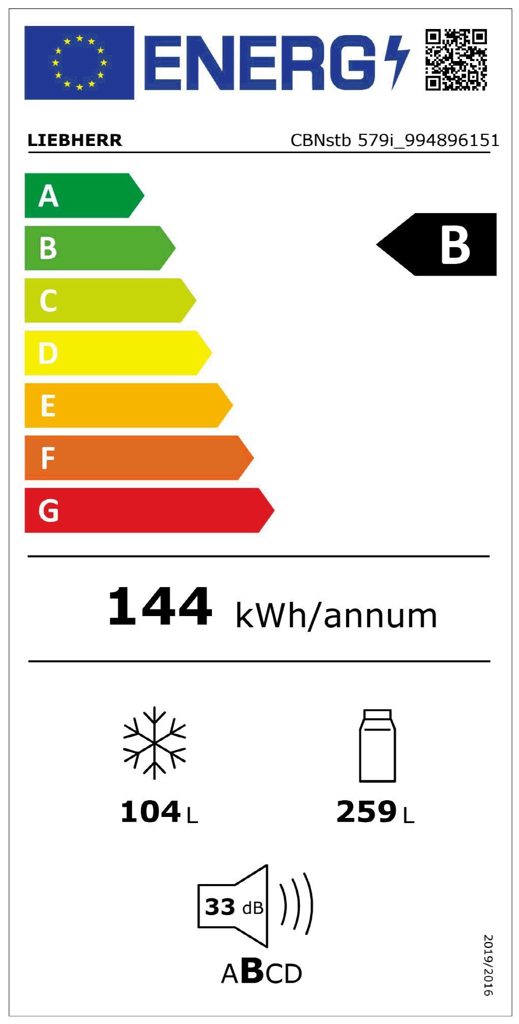 Liebherr CBNstb 579i-22 Ed Kühlkombi 