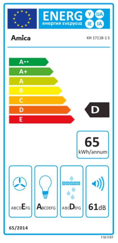 Amica KH 17118-1 S sw Wandesse Kopffrei 