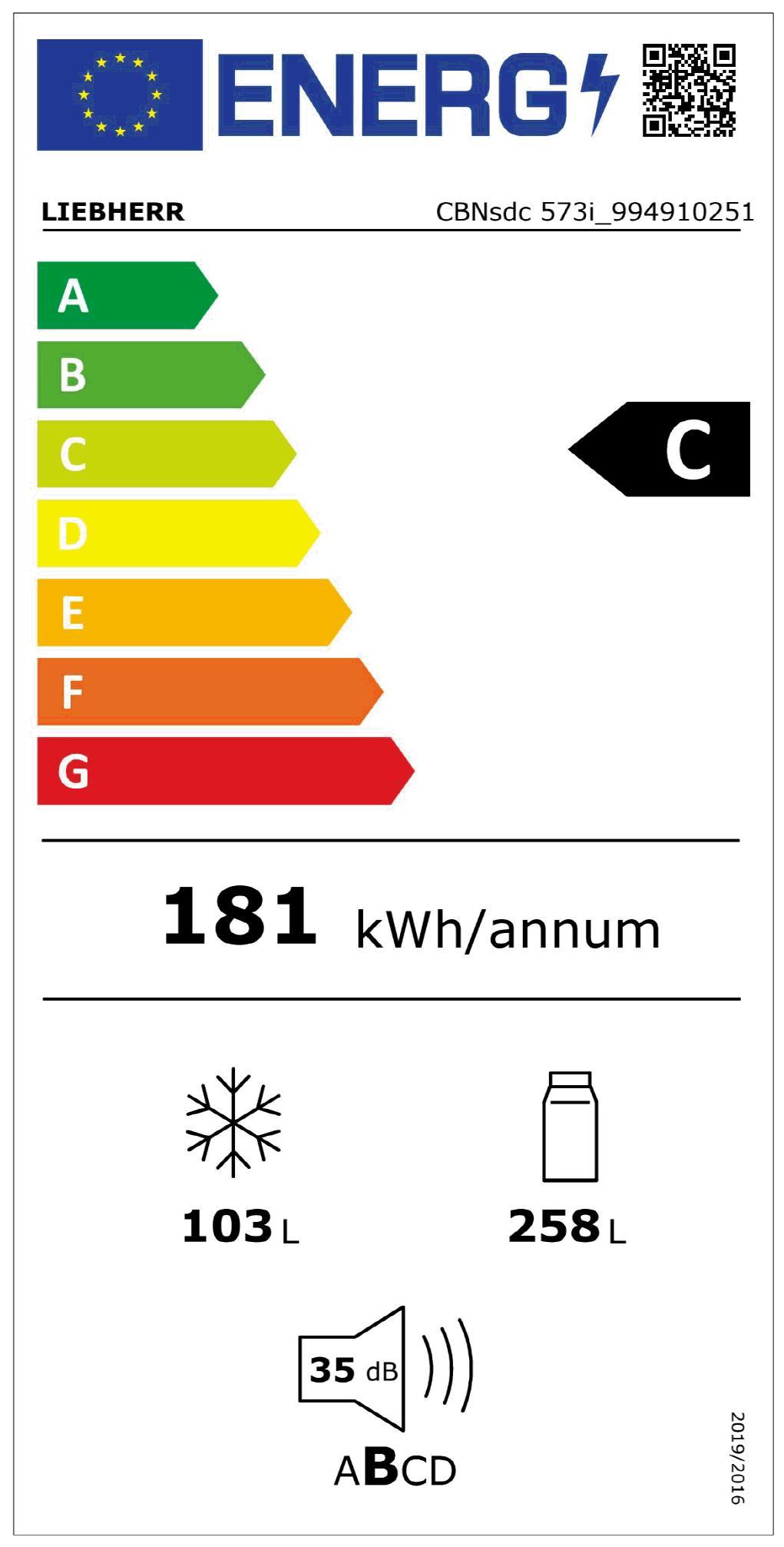 Liebherr CBNsdc 573i-22 Ed Kühlkombi 