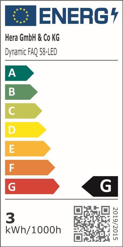 Hera Dynamic FAQ 58-LED 3W   20203165008 