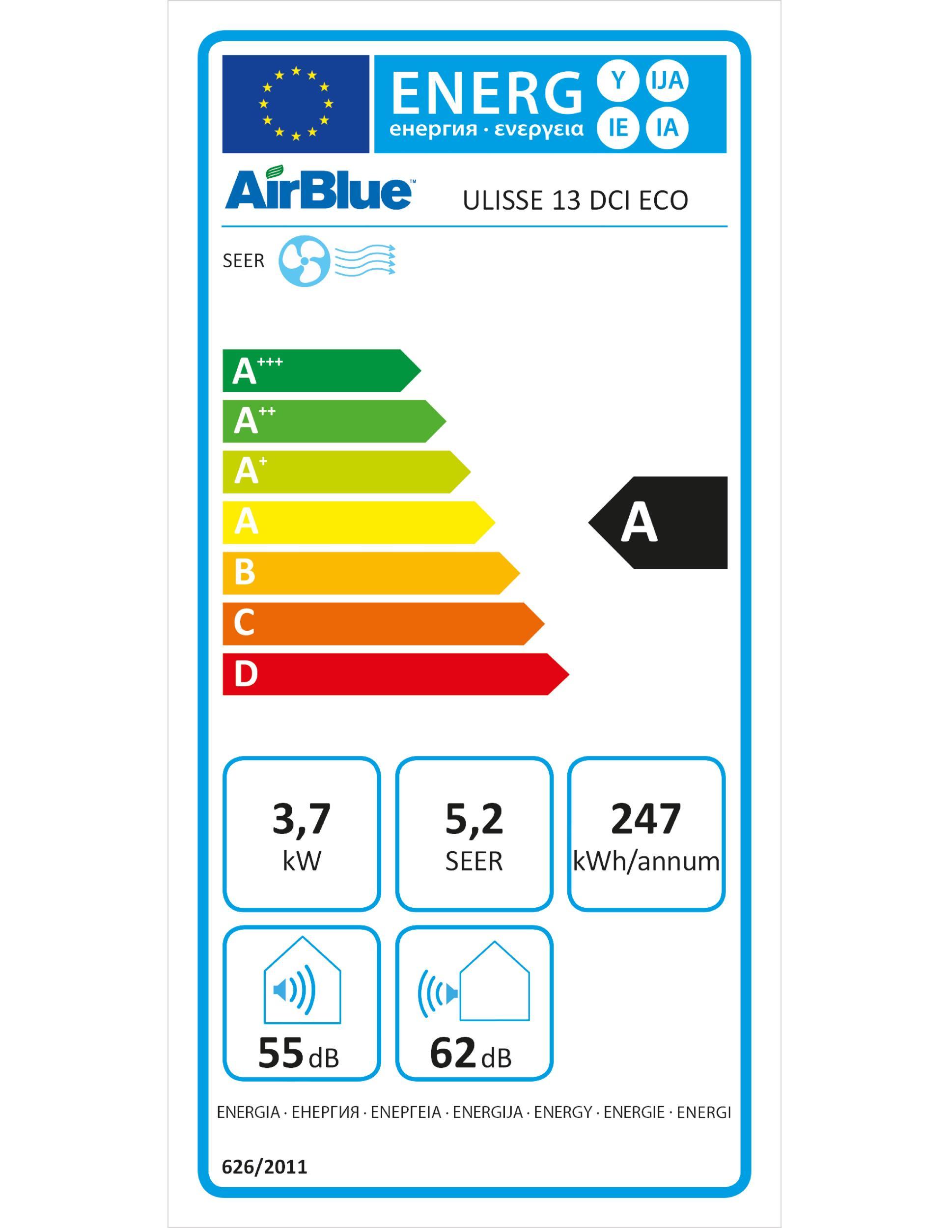Swegon Ulisse Air Blue Ulisse 13 DCI ECO 