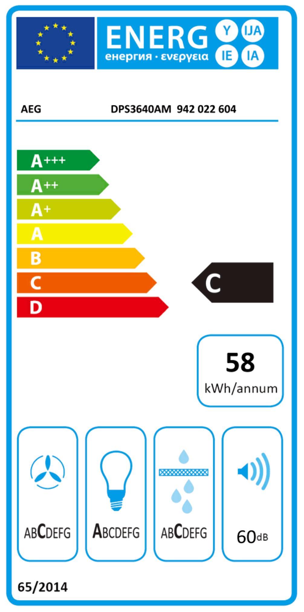 AEG DPS 3640 AM Flachschirmhaube 
