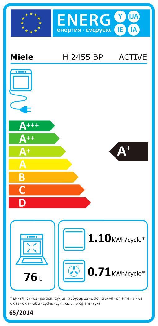 Miele H 2455 BP obsw Active EB-Backofen 