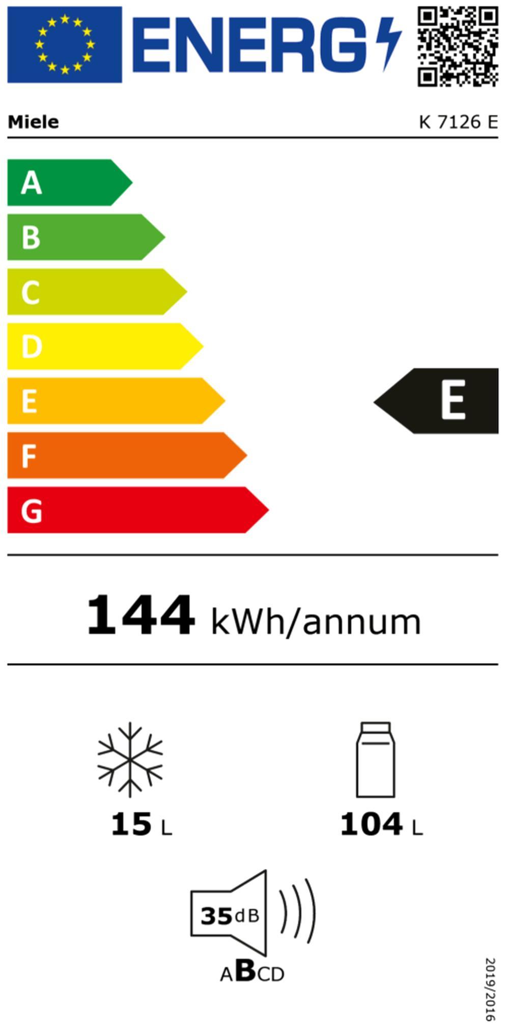 Miele K 7126 E EB-Kühlschrank 