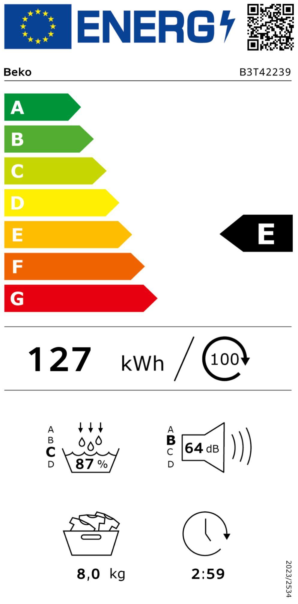 Beko B3 T42239 Wärmepumpentrockner 