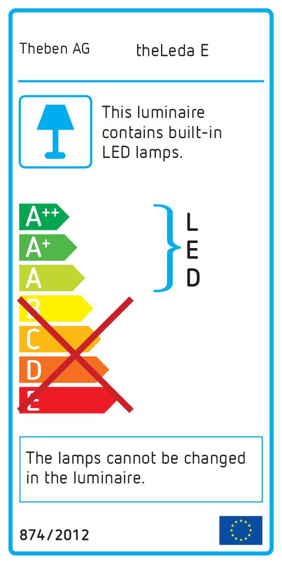Theben weiß LED Strahler theLeda E20L WH 