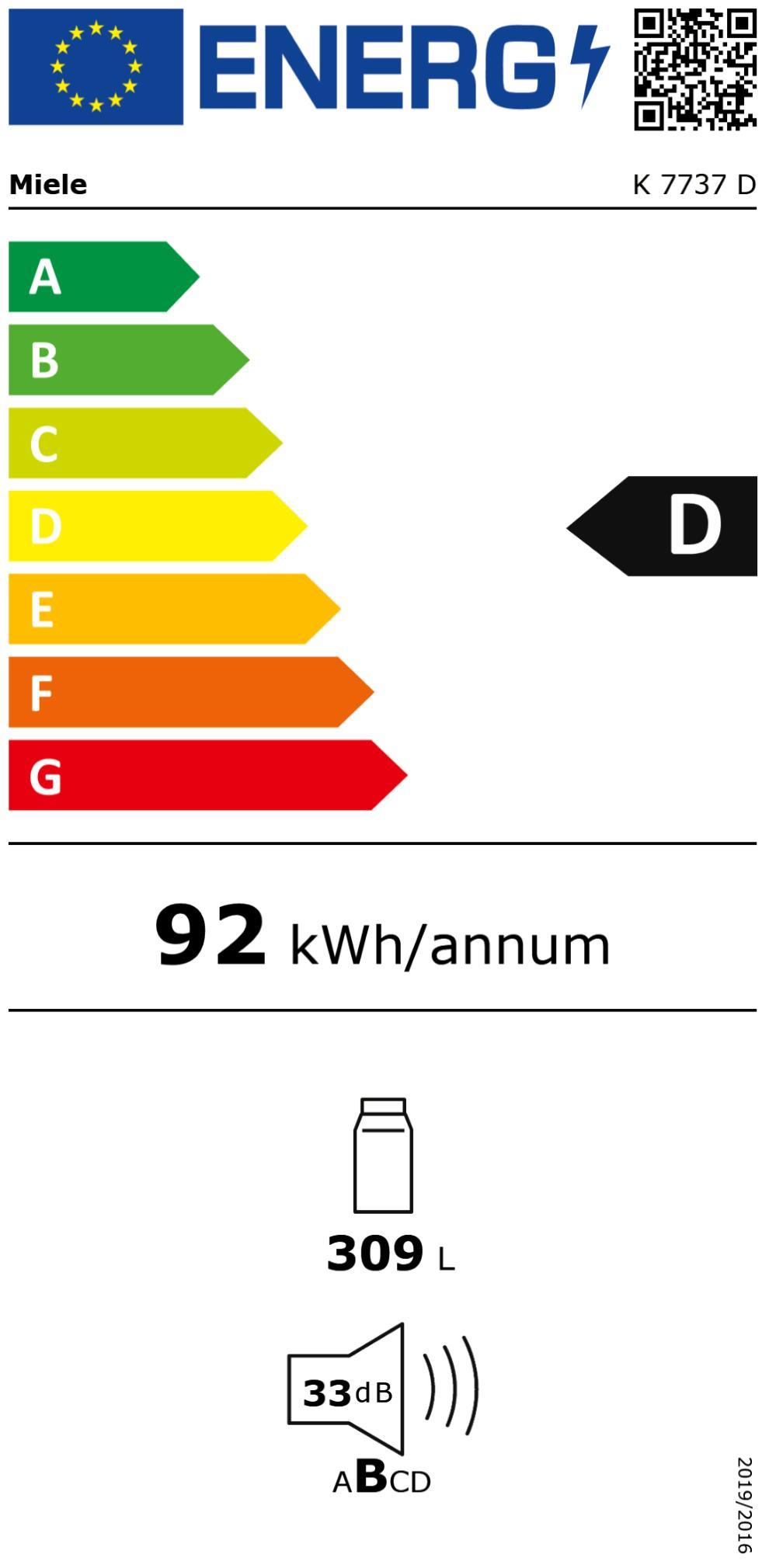 Miele K 7737 D EB-Kühlschrank 