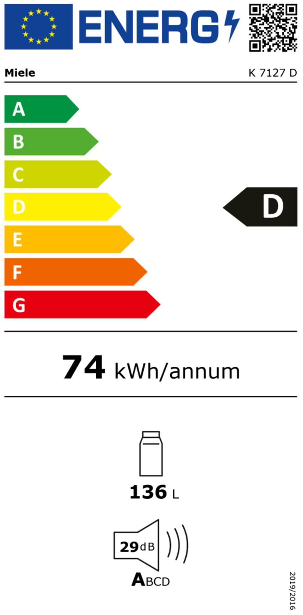 Miele K 7127 D EB-Kühlschrank 