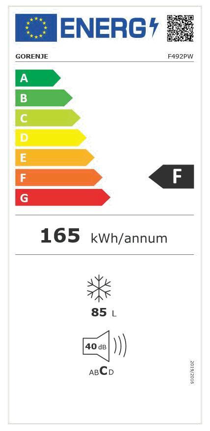 Gorenje F492PW Tischgefrierschrank 