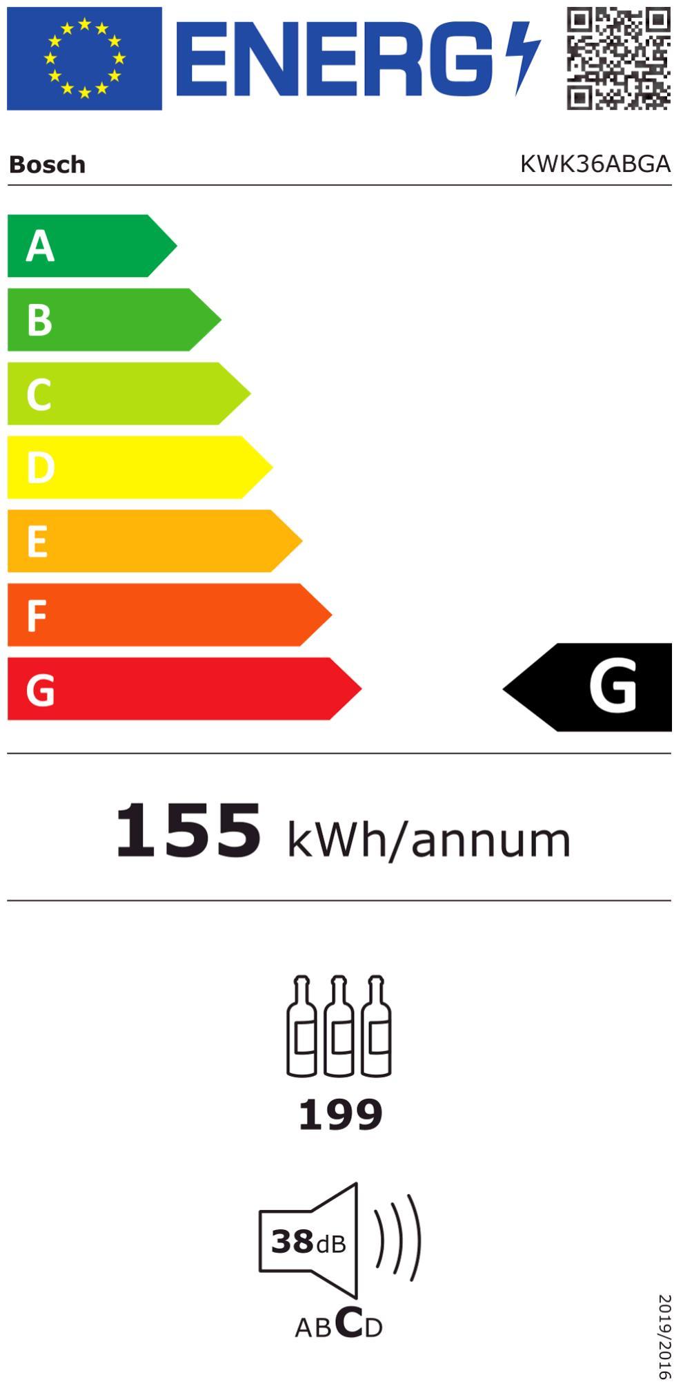 Bosch KWK 36 ABGA sw Weinlagerschrank 