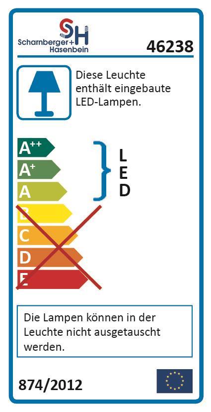 S&H LED Arbeitsleuchte 55x30x218mm 46238 