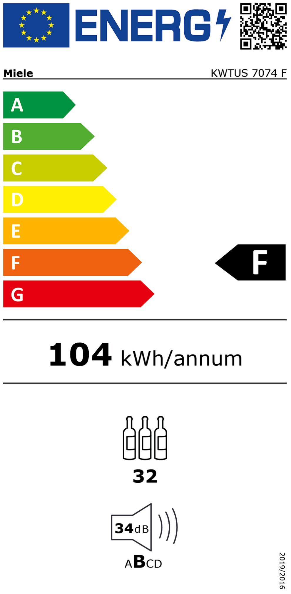Miele KWTUS7074 F obsw UB-Weinschrank 