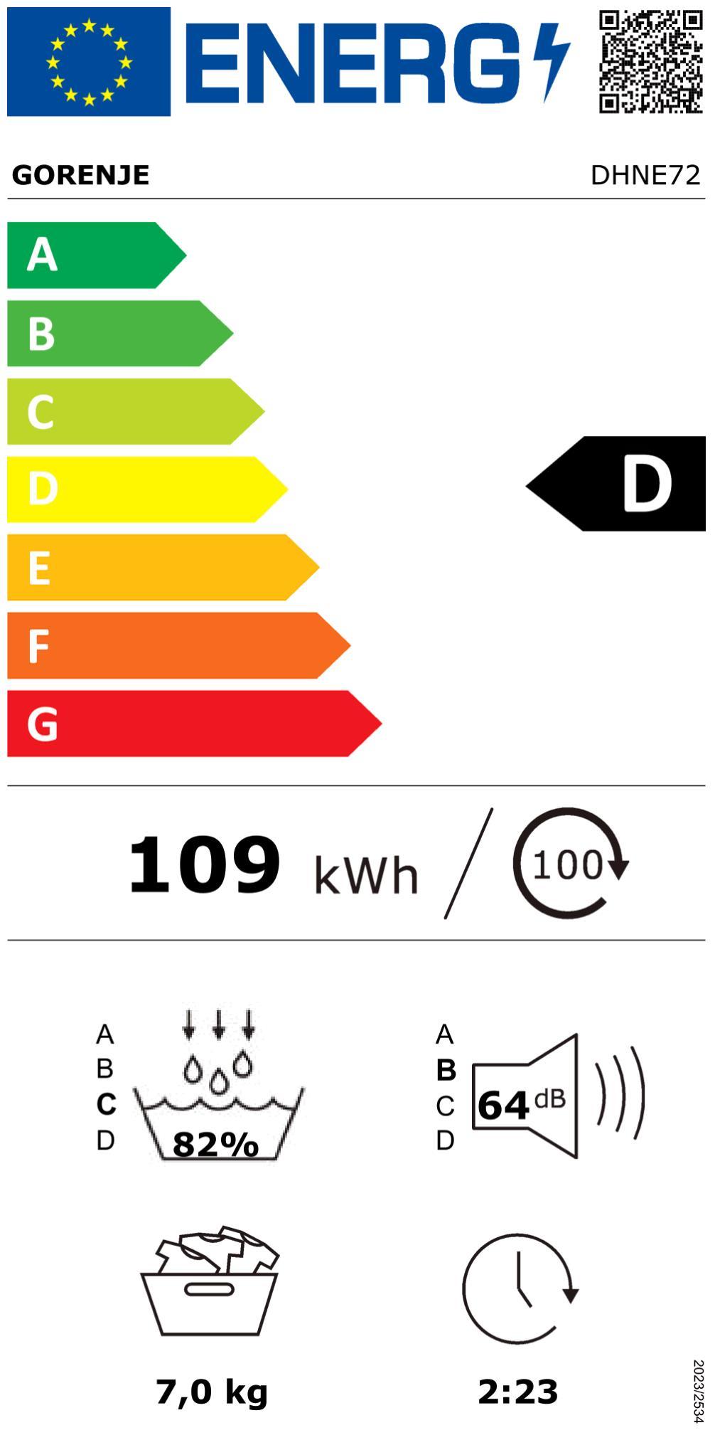 Gorenje DHNE 72 Wärmepumpentrockner 