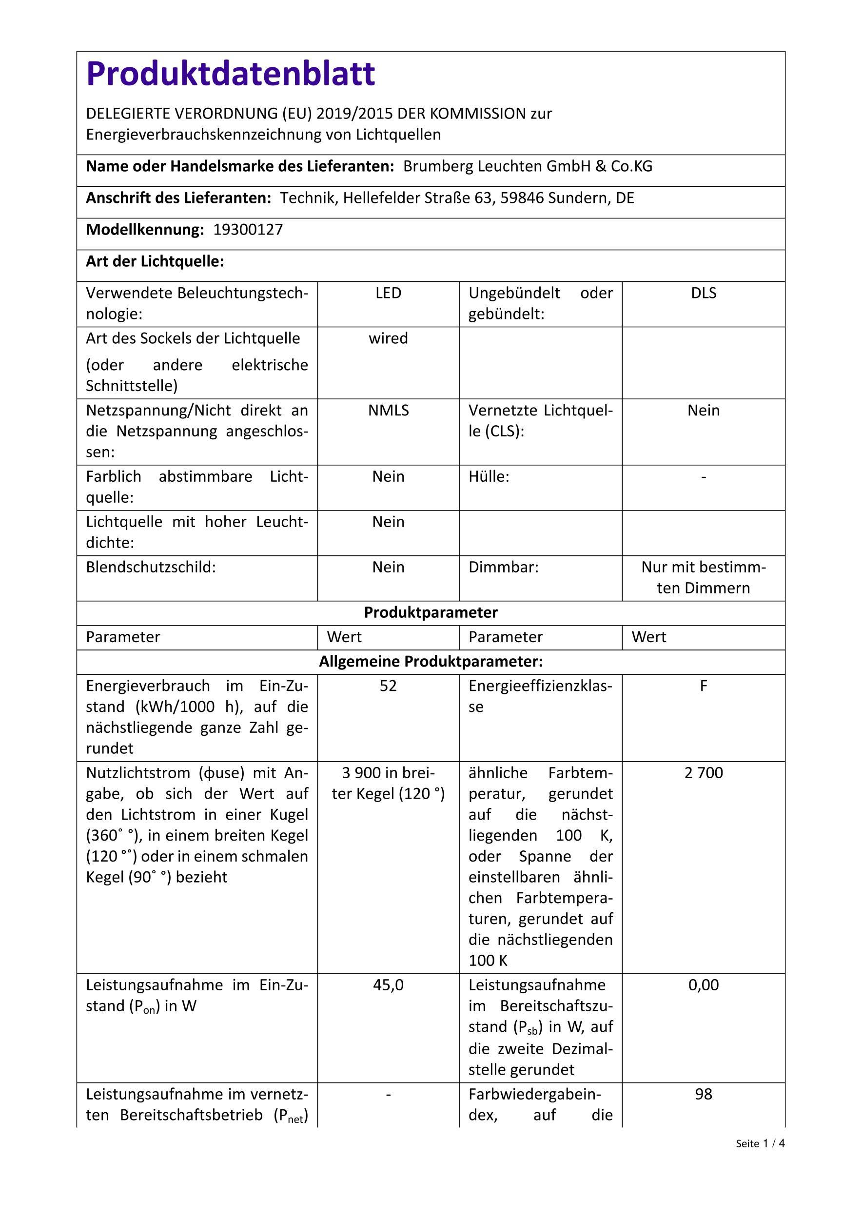 Brumberg LED-Flexplatine, IP00, 19300127 