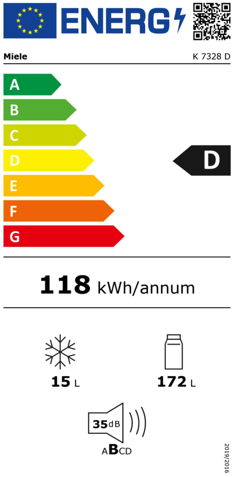 Miele K 7328 D EB-Kühlschrank 