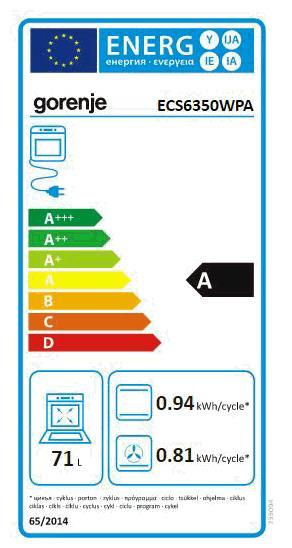 GORENJE ECS 6350 WPA ws Standherd 