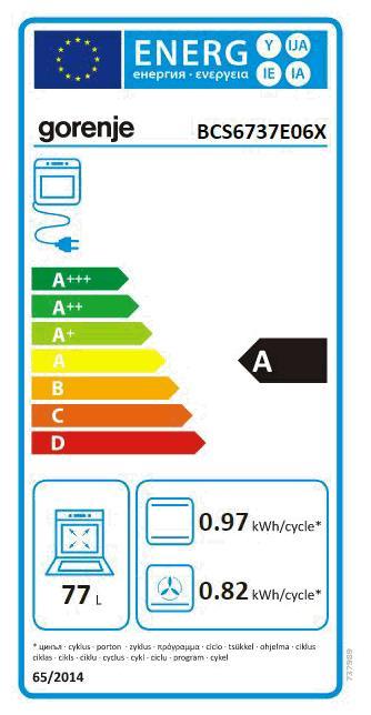 GORENJE BCS 6737E06X Ed EB-Herd 