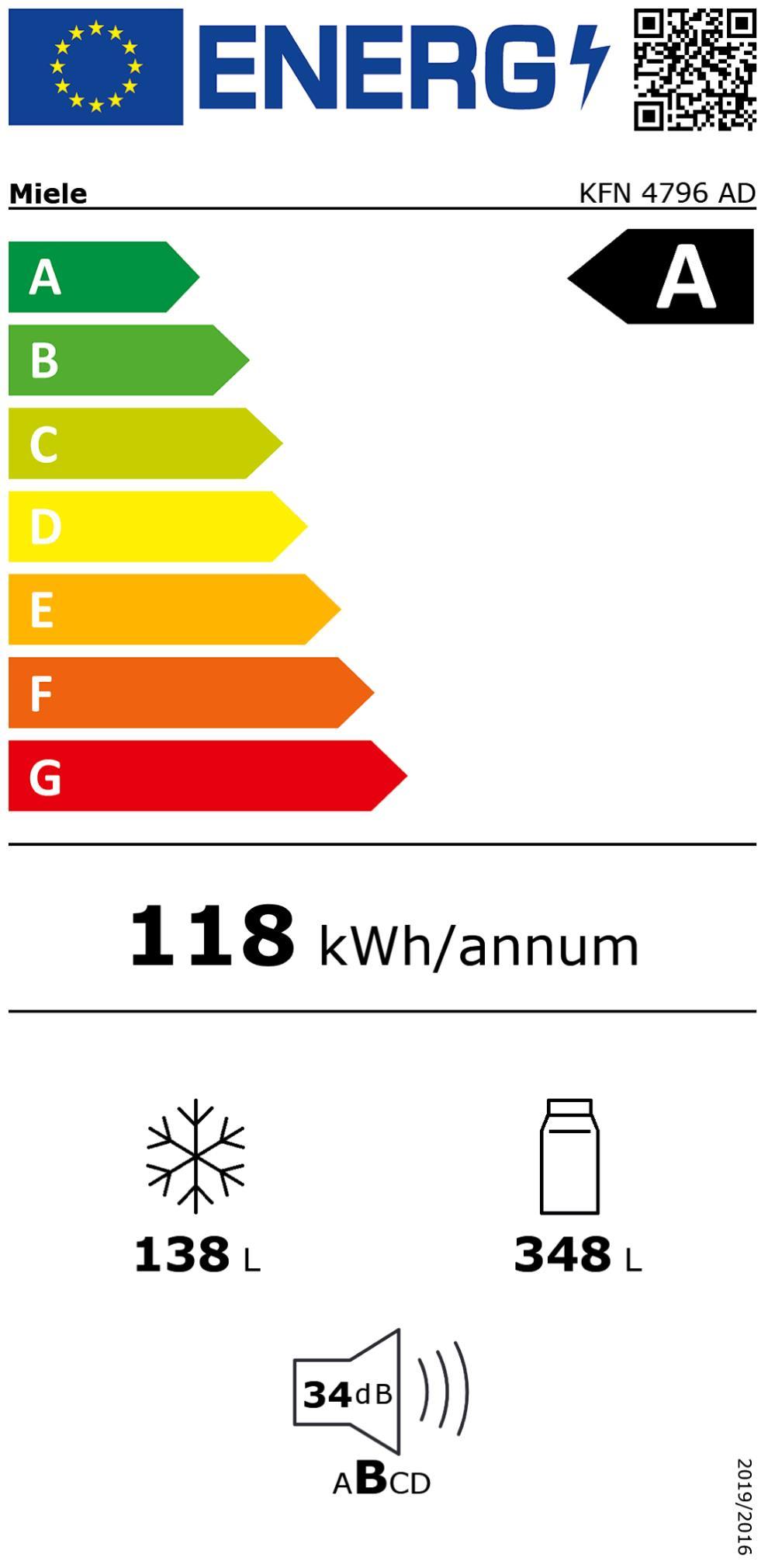 Miele KFN 4796 AD edt/cs Kühlkombi 