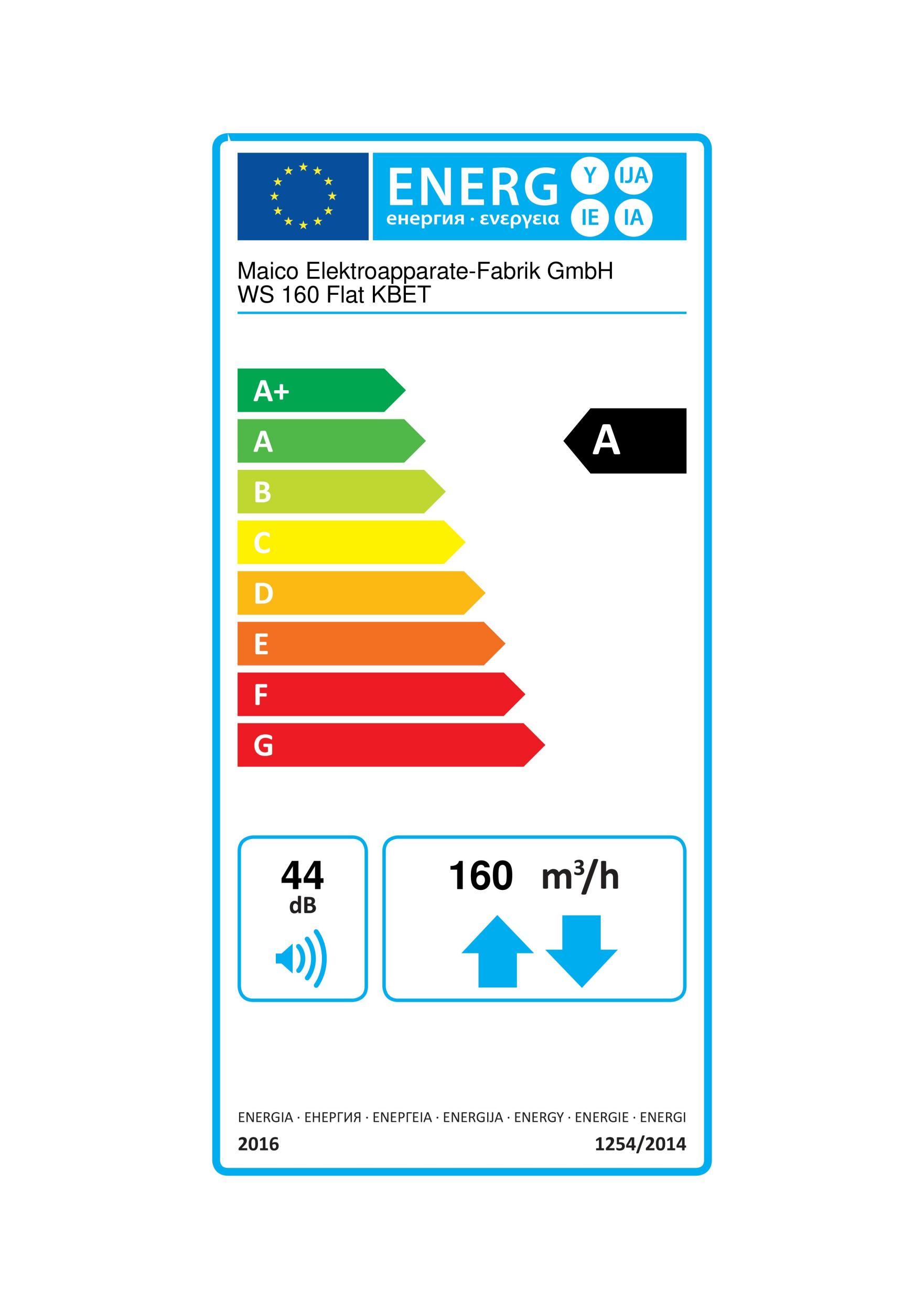 Maico Lüftungsgerät m.  WS 160 Flat KBET 